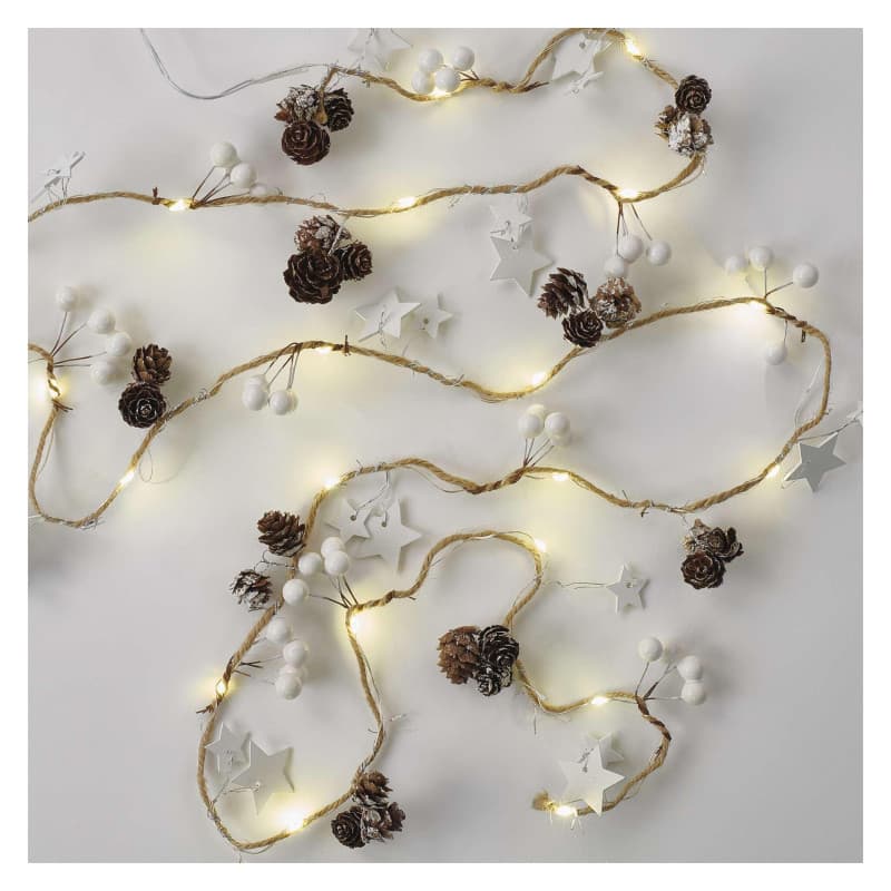 Guirlande de Noël EMOS avec 20 LED et pommes de pin - 170 cm