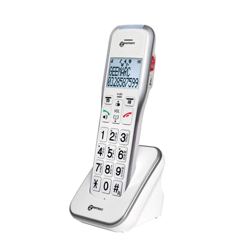 Geemarc Amplidect 595 HS - Combiné Additionnel Amplifié pour Malentendants