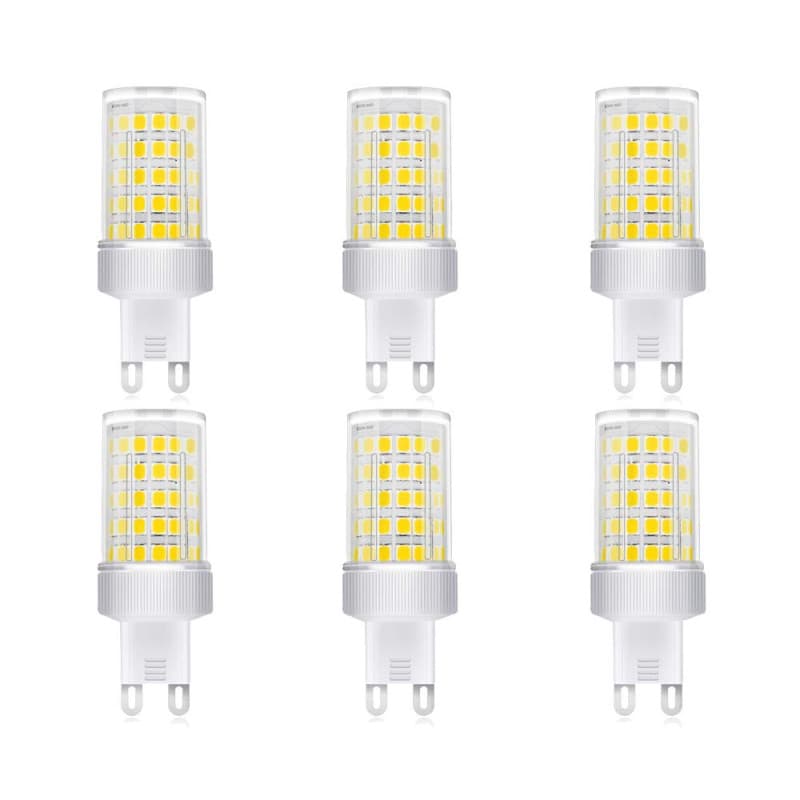Ampoules LED G9 ENGEYA 10W - Économie d'Énergie, Blanc Froid 6000K, Lot de 6