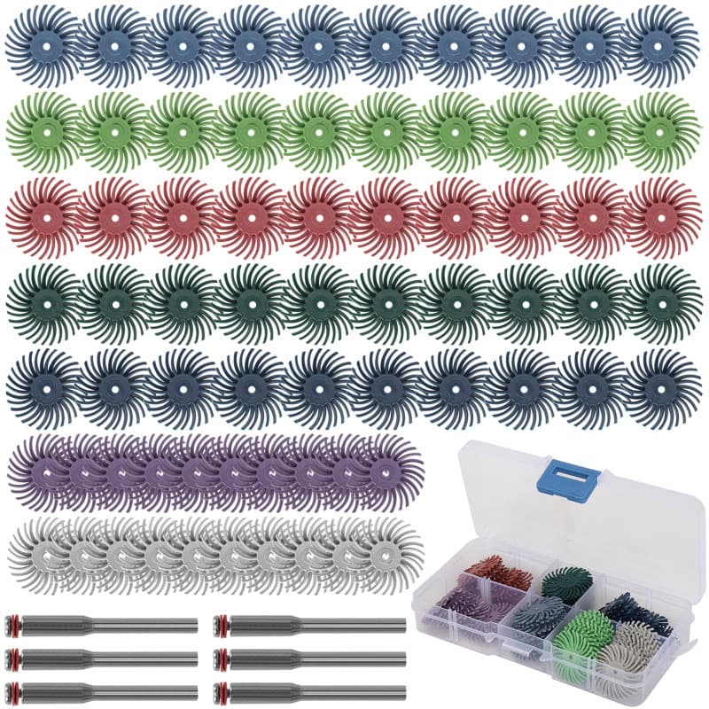 NuoDunco Lot de 76 Disques Abrasifs Radiaux pour Polissage et Nettoyage
