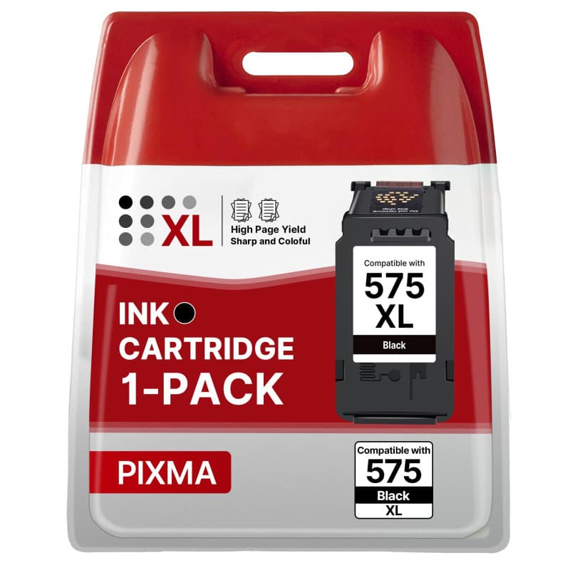 Cartouche d'Encre RUDGUZ PG-575XL Noir pour Imprimantes Canon