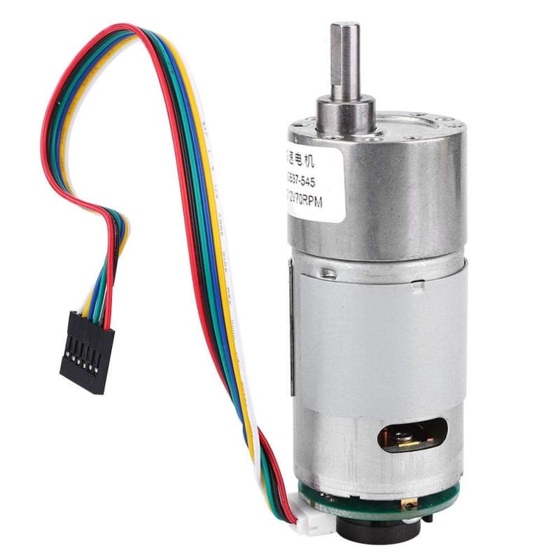 Moteur à Courant Continu 12V/24V avec Réducteur de Vitesse 10-1500RPM