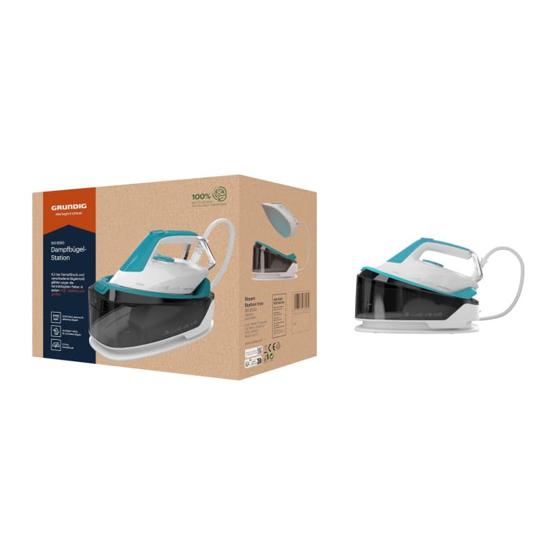 Fer à repasser vapeur GRUNDIG SIS 6550 - 2400 W, 6,5 bars, semelle céramique