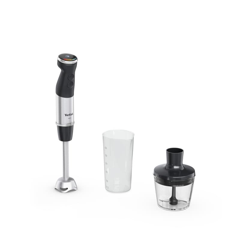 Tefal Quickchef 2 en 1 - Mixeur et Hachoir Noir/Acier Inoxydable