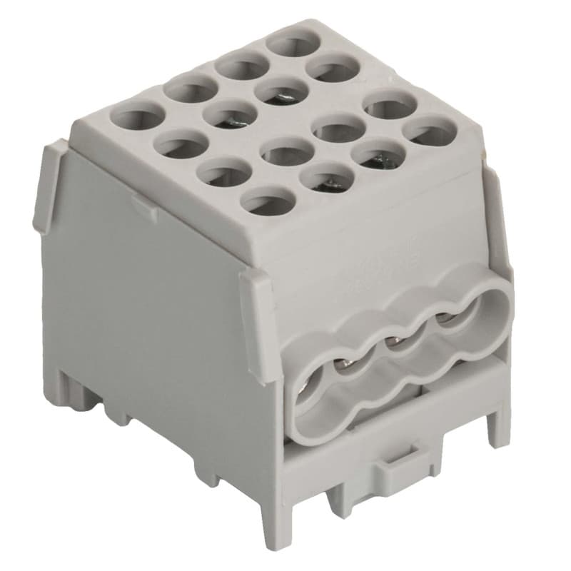 Borne de Dérivation Electrique Pollmann HLAK 25-1/6 M2 - Connecteur Gris
