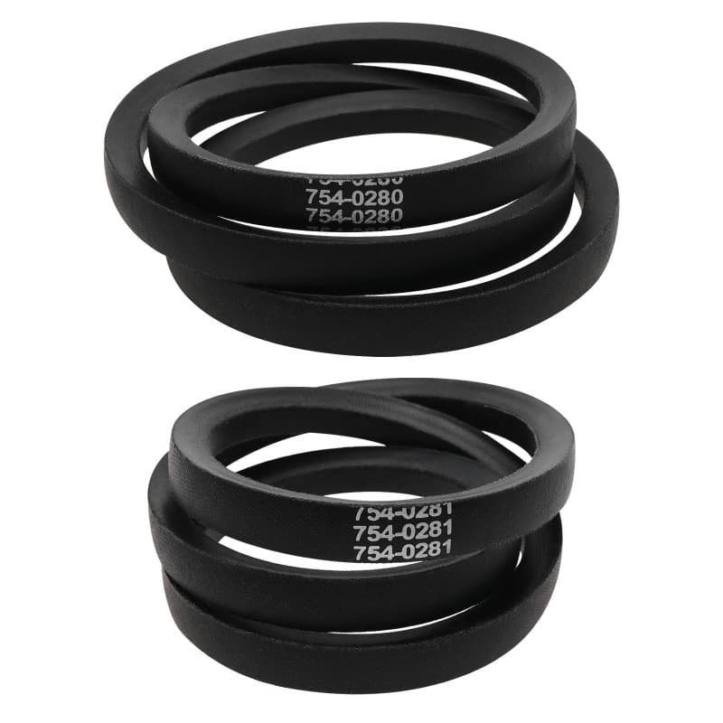 Lot de 2 courroies trapézoïdales pour tondeuse OTOTEC - Compatibles Mastercut