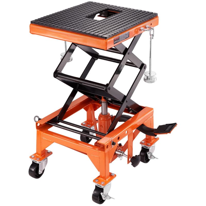 Cric de Moto Hydraulique VEVOR 158 kg - Table Élévatrice Antidérapante