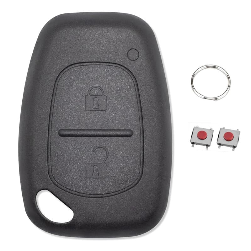 Coque de Clé de Voiture Compatible pour Renault et Nissan - 2 Boutons