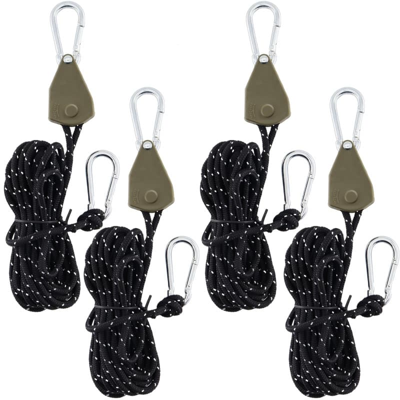 Corde à Cliquet Réfléchissante alwaiiz - 4m, 68kg, Idéale pour Camping et Tentes