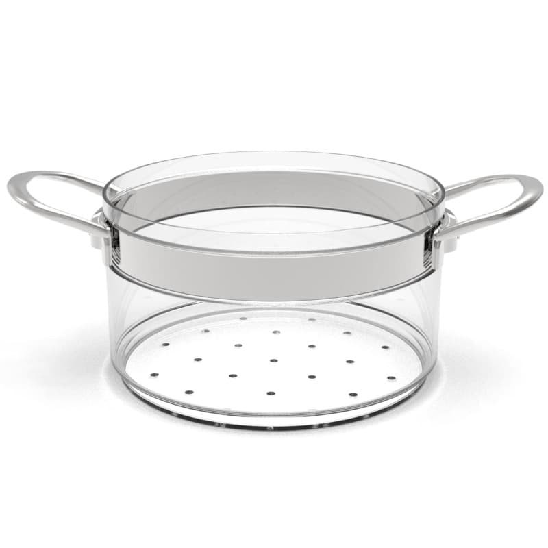 Cuit-Vapeur en Verre Borosilicate Belissam - 20 cm, Élégant et Pratique
