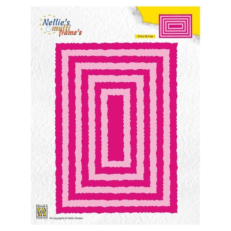 Matrice de Découpe Rectangle Multi Frame 11,3 x 15,7 cm - Nellie's Choice