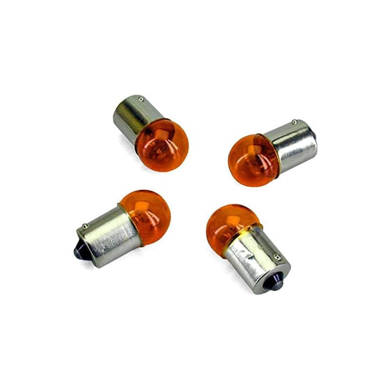 Kit de 4 Ampoules Clignotantes Orange 12V 10W pour Moto et Scooter