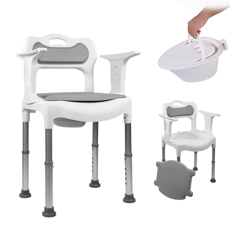 Chaise Percée Réglable Mobiclinic avec Urinoir Amovible