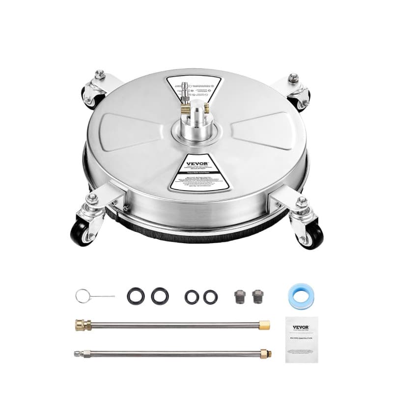 Nettoyeur de Surface VEVOR en Acier Inox pour Haute Pression 395 mm