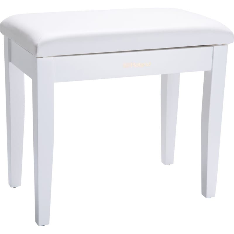 Banc de Piano Roland RPB-100WH en Blanc Satiné avec Rangement