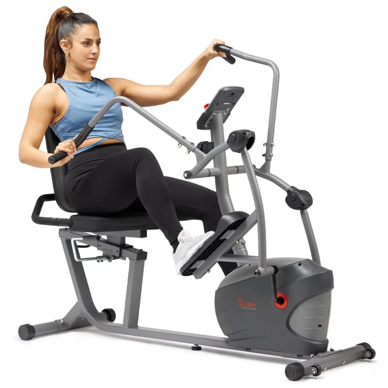 Vélo Elliptique Intelligent Sunny Health & Fitness pour Entraînement Complet à Domicile