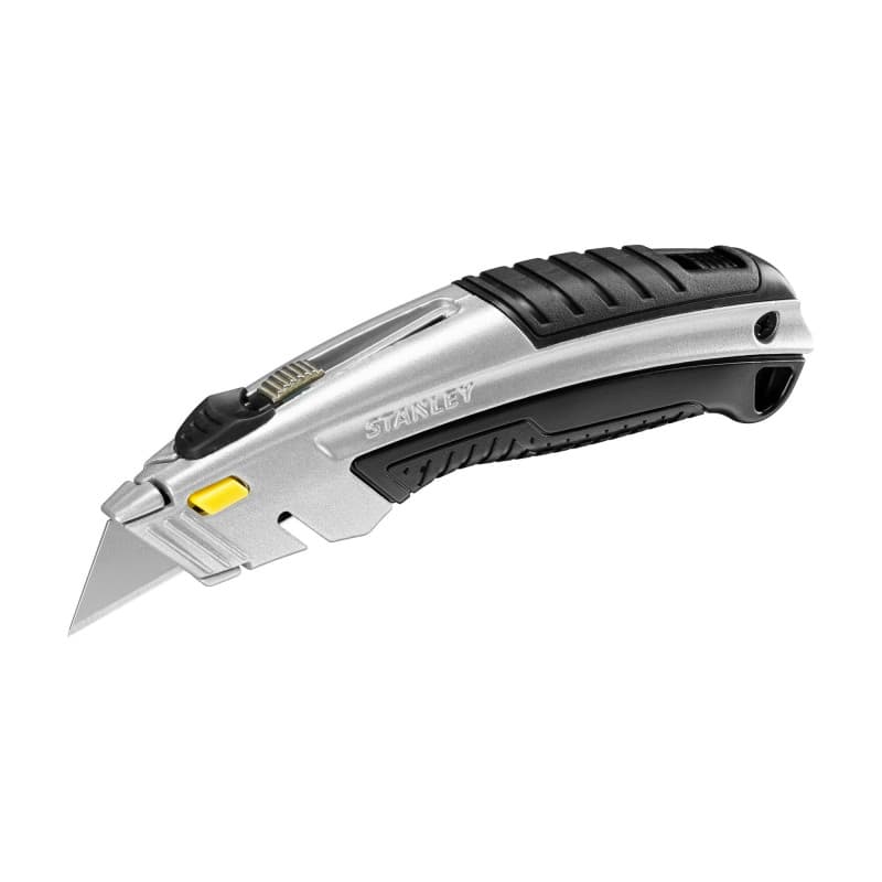 Couteau Cutter STANLEY Dynagrip 180mm - Léger et Résistant avec Système de Verrouillage