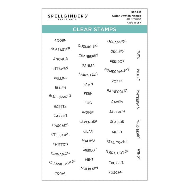 Tampons Transparents ColorWheel Swatch Party - Spellbinders