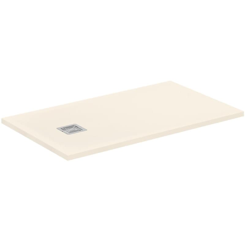 Receveur de Douche Ultra Plat S+ en Résine Effet Pierre 120x70cm - Sable