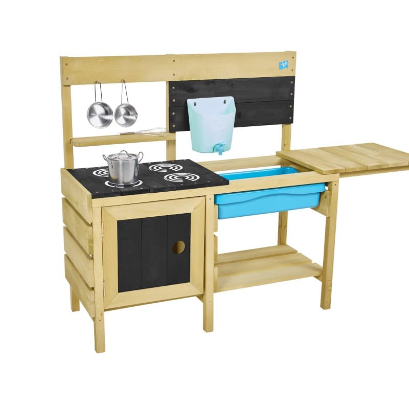 Cuisine d'Extérieur en Bois Deluxe TP Toys avec Four et Réservoir d'Eau