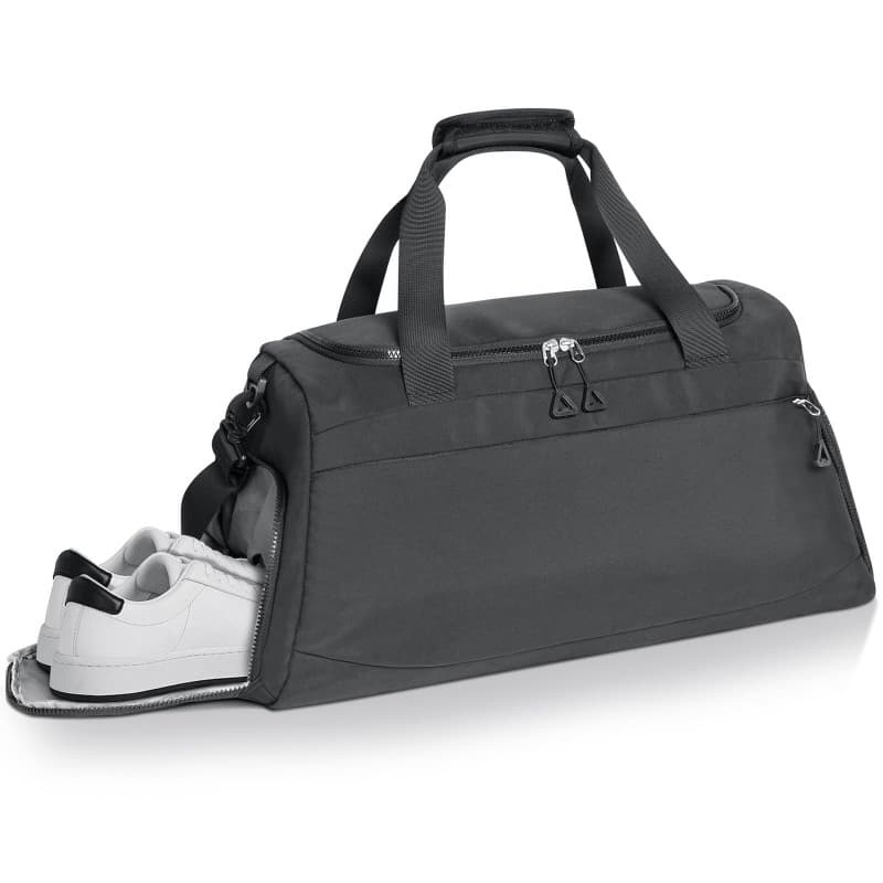 Sac de Sport Romon Imperméable avec Compartiment à Chaussures - Noir