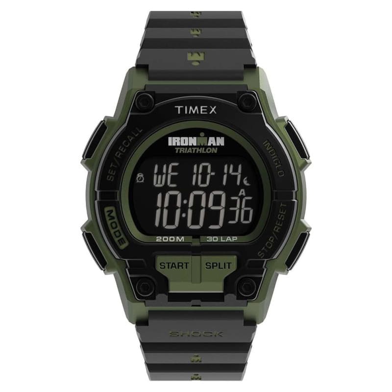 Montre Timex Ironman Classic Homme - Résine Noire et Cadran Numérique