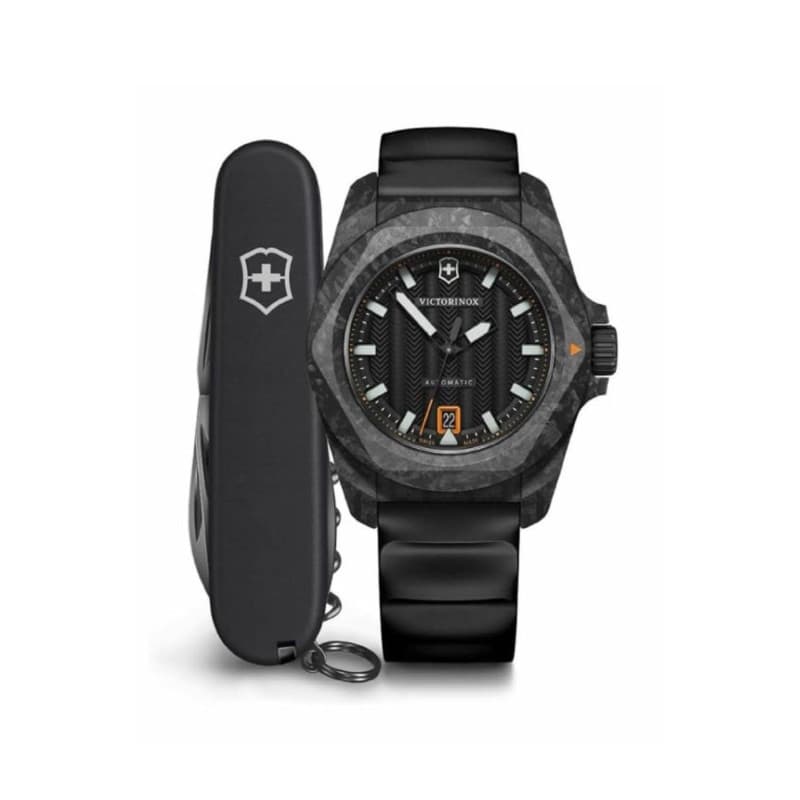 Montre Victorinox INOX Automatique pour Homme avec Bracelet en Caoutchouc