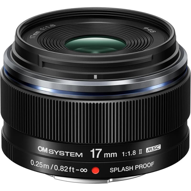 Objectif OM System M.Zuiko 17 mm F1.8 II - Grand Angle Compact pour Micro Quatre-Tiers