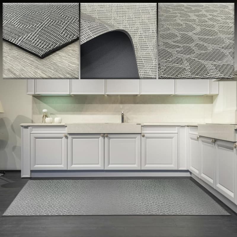 Tapis Couloir Lavable en Vinyle - 70 x 500 cm - Antidérapant et Résistant