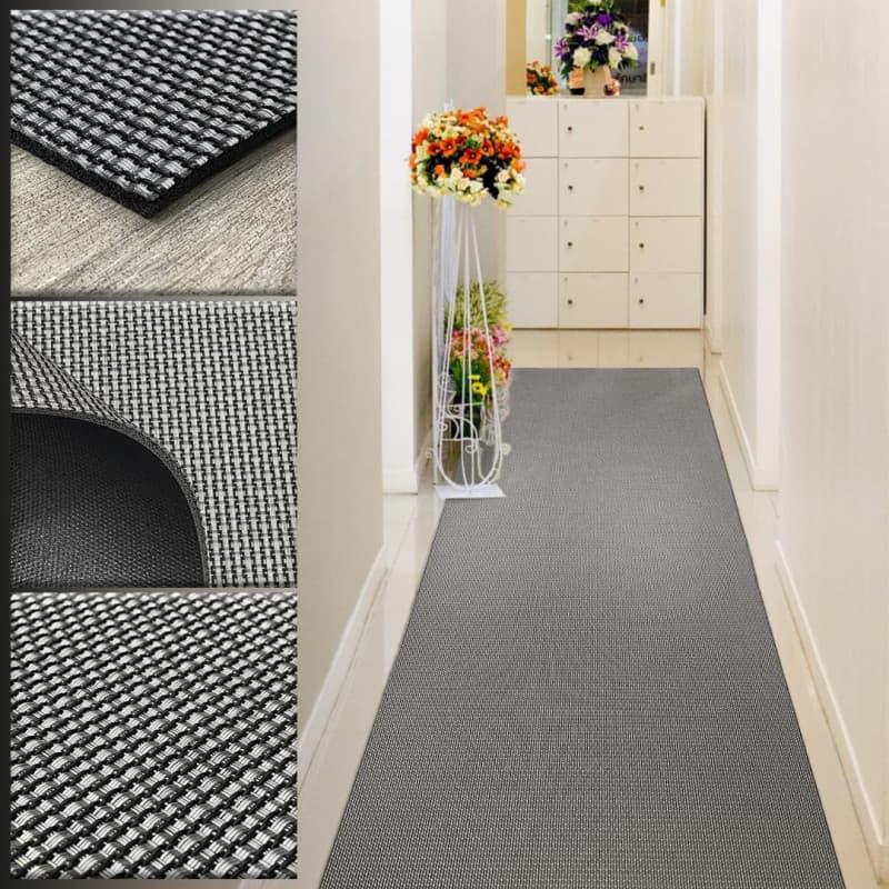 Tapis en Vinyle Antidérapant 70 x 600 cm - Idéal pour Cuisine et Extérieur