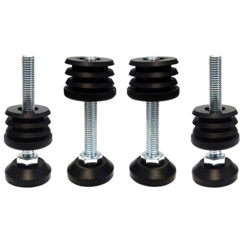 Lot de 4 Embouts Ronds Rentrants pour Réglage de Meubles - 40mm
