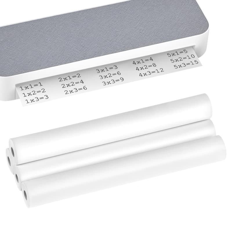 QWORK Papier Thermique A4 - 4 Rouleaux Séchage Rapide, 100 Feuilles