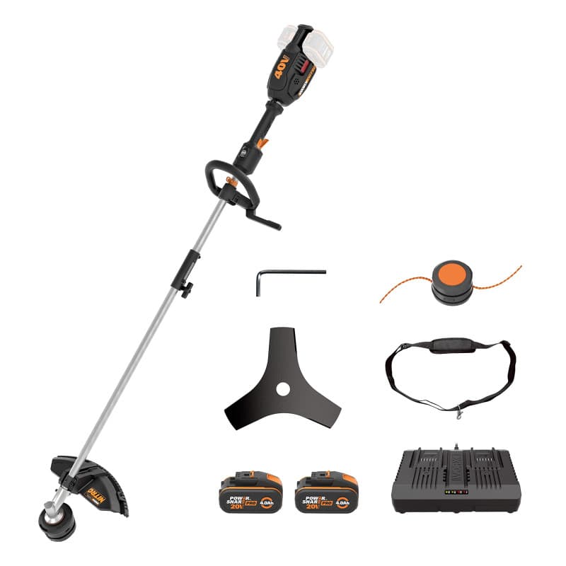 Débroussailleuse sans Fil WORX Nitro 40V avec 2 Batteries 4Ah