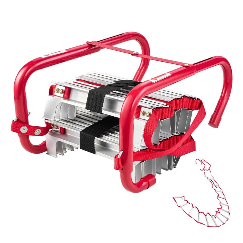 Échelle de Secours Incendie VEVOR 4 m - Antidérapante et Rétractable