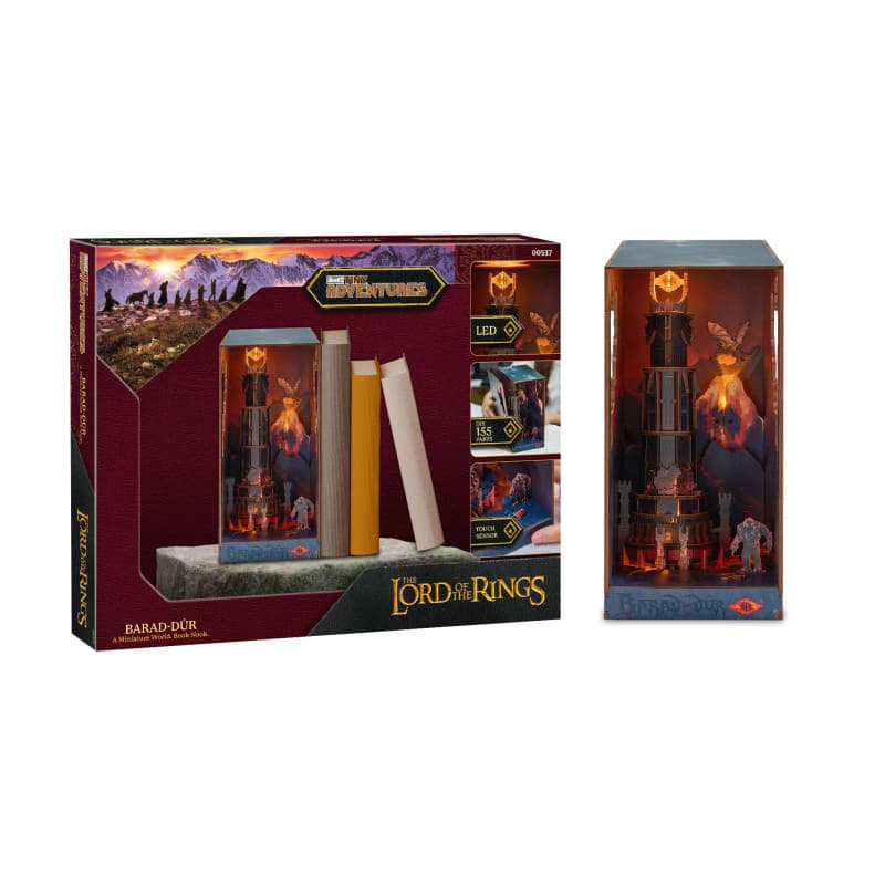 Serre-livres 3D Le Seigneur des Anneaux - Forteresse de Sauron avec LED