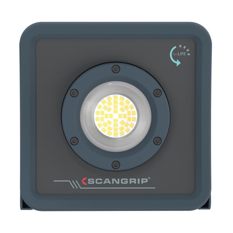 Lampe de travail Scangrip Nova R LED rechargeable USB-C, 2000 lumens, compacte et ergonomique