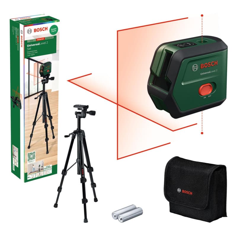 Niveau Laser Bosch UniversalLevel 2 avec Trépied - Précision et Facilité d'Utilisation