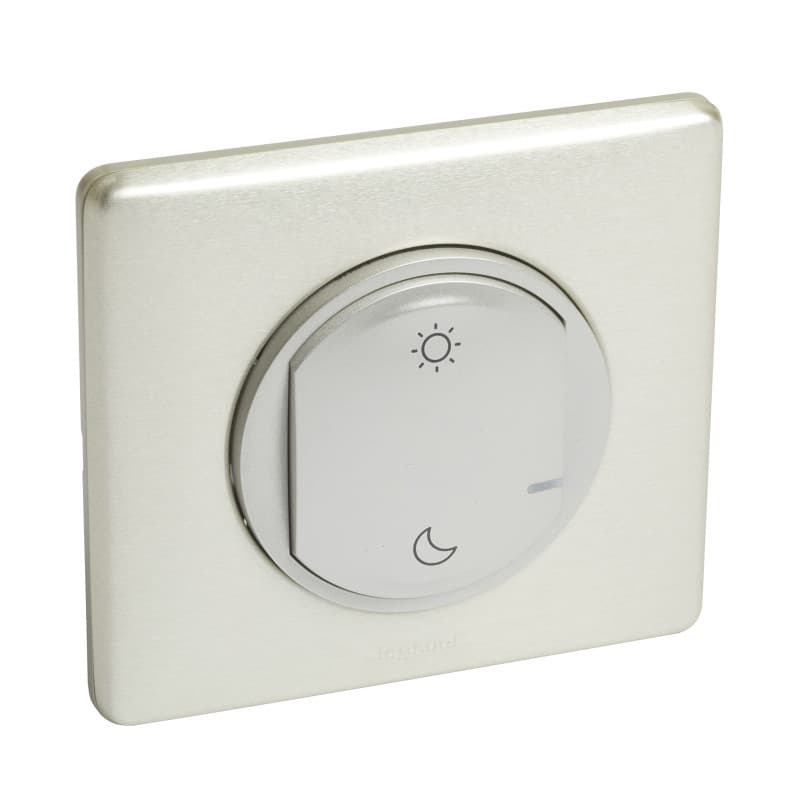 Commande Connectée Céliane avec Plaque Métal Titane - Legrand