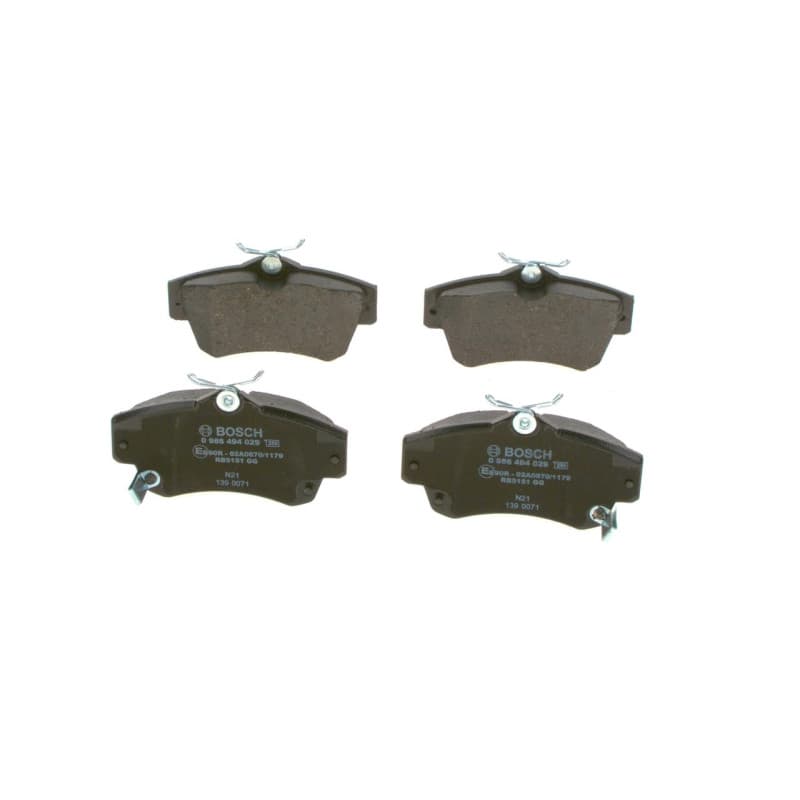 Plaquettes de Frein Avant Bosch BP332 - Jeu de 4 avec Accessoires