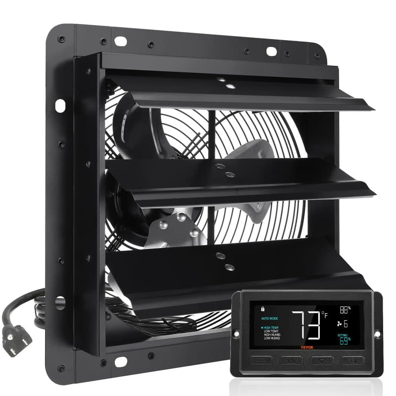 Ventilateur d'Extraction VEVOR 25,4 cm avec Contrôle de Température et Humidité