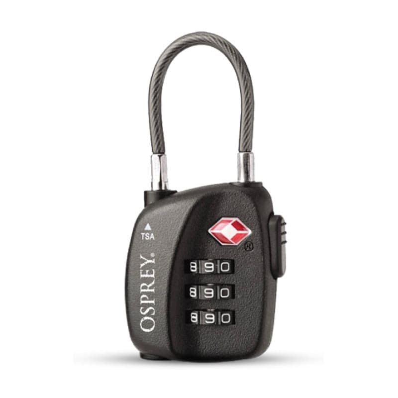 Cadenas à câble TSA Osprey 3 Dial - Sécurisez vos bagages avec style