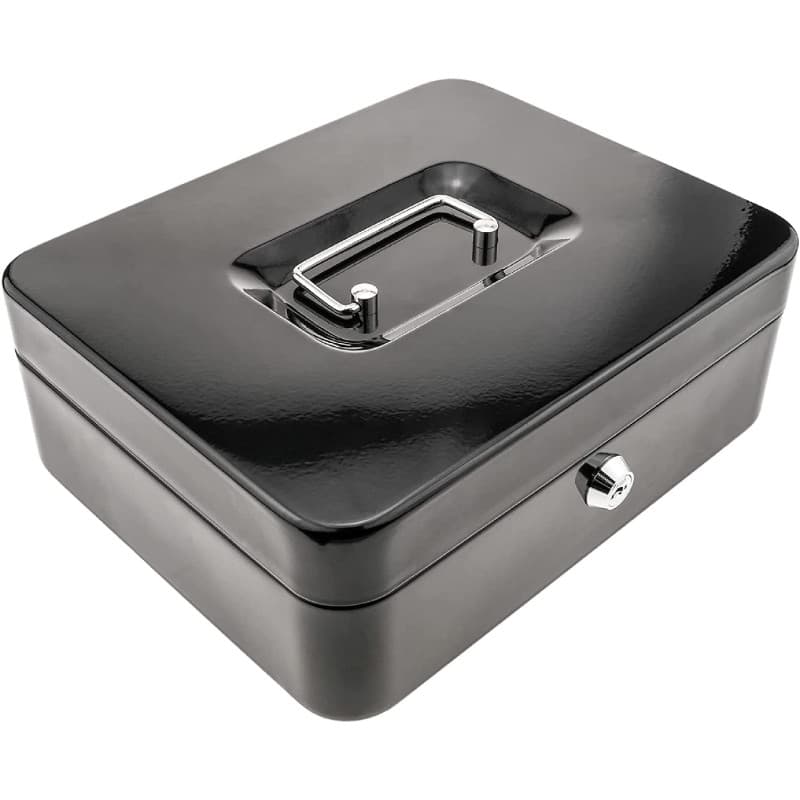 Boîte à Valeurs Anthracite Kippen - Caisse à Monnaie avec Serrure