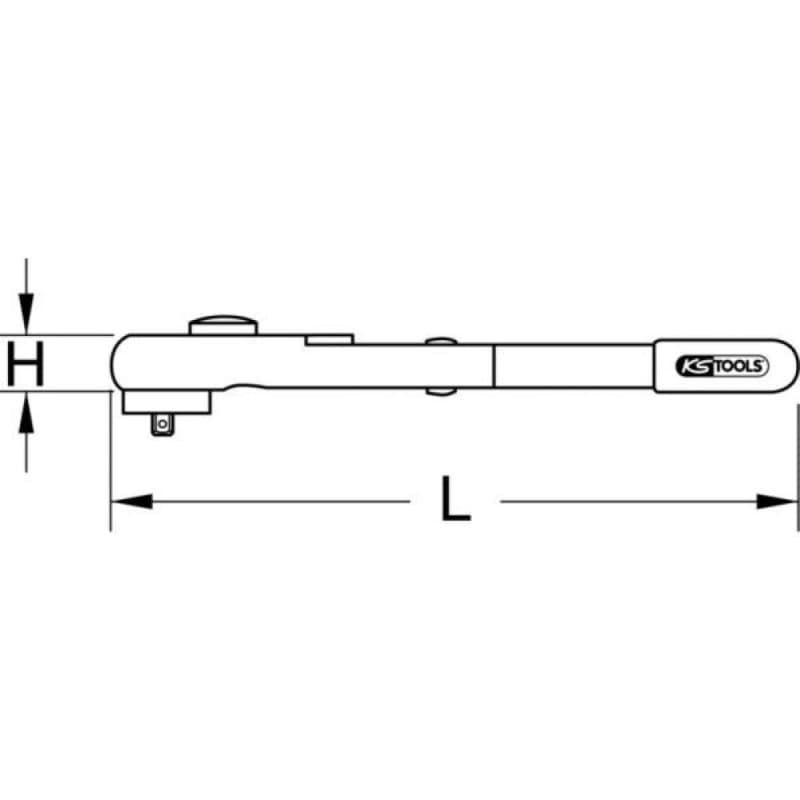 Clé Dynamométrique Isolée KS Tools 3/8" - Précision 5-50Nm