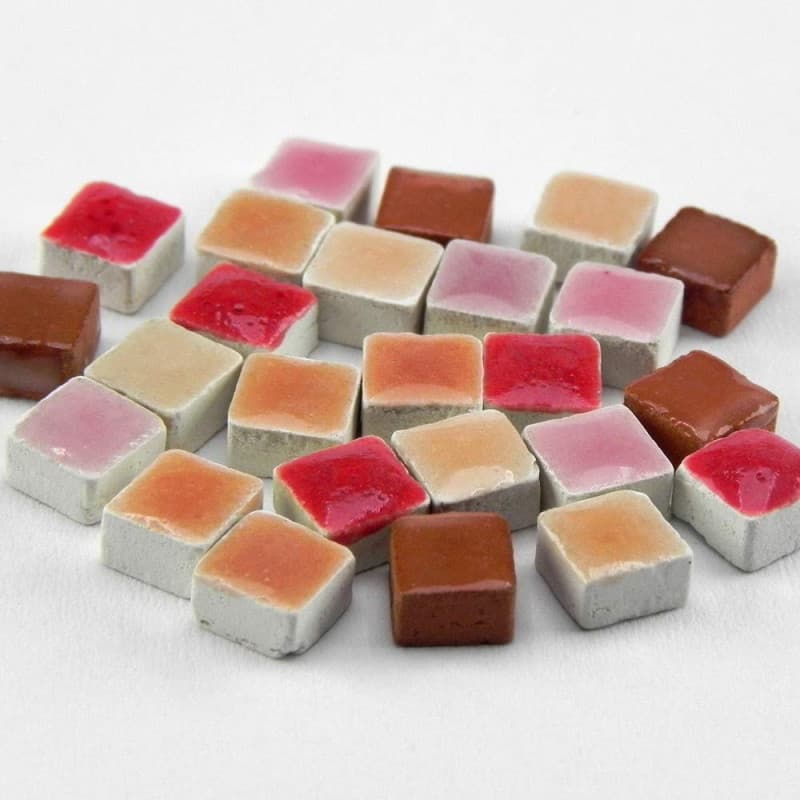 Tesselles en Céramique ALEA Mosaic - Mix Rouge 5000 Unités