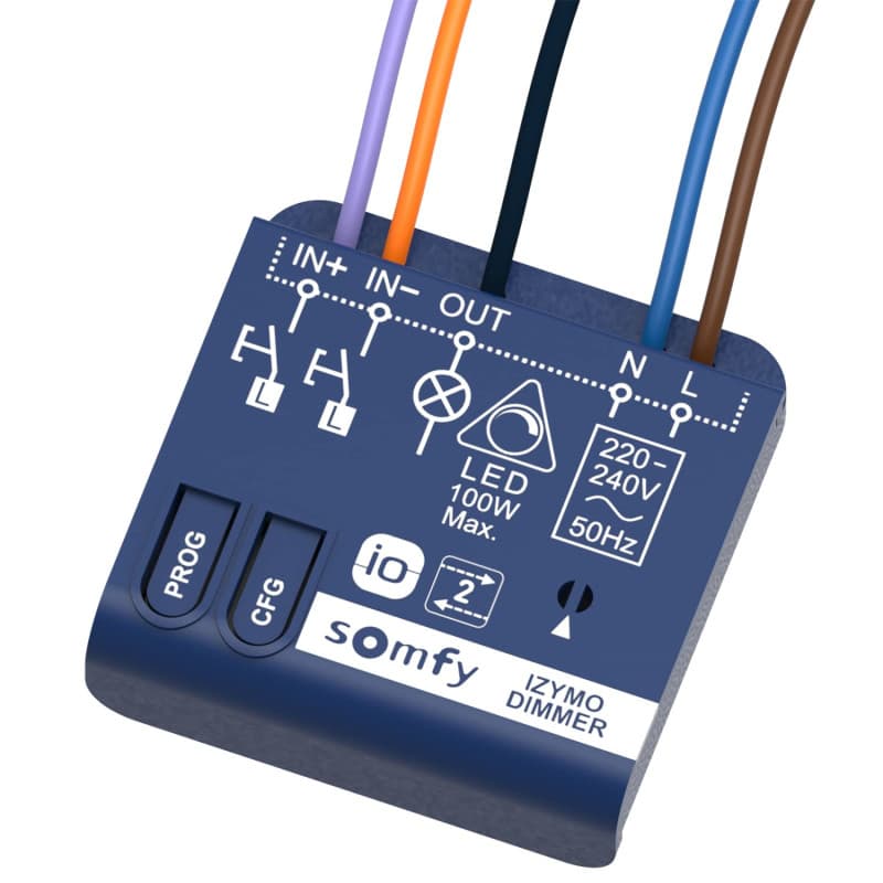 Micro-récepteur d'éclairage IZYMO Somfy - Contrôle à distance avec TaHoma