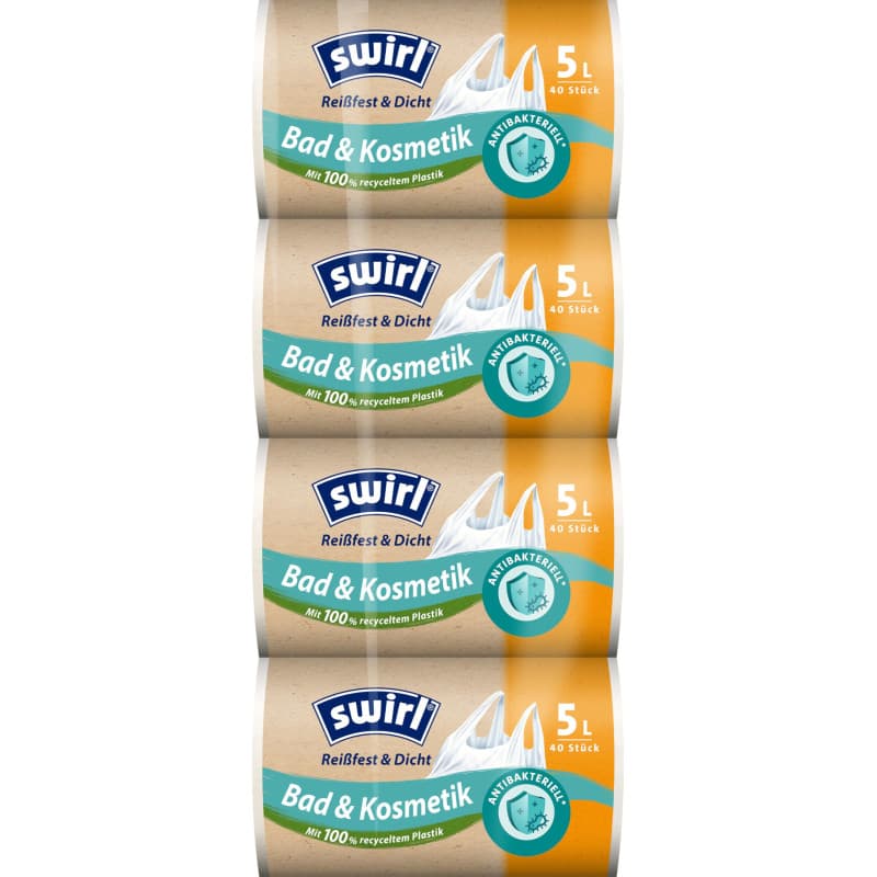 Sacs Poubelle Swirl 5 Litres avec Poignées Indéchirables