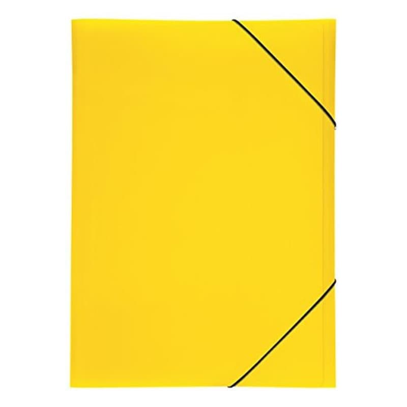 Dossier à Élastique Pagna Lucy Couleurs A3 Jaune avec 3 Rabats Intérieurs