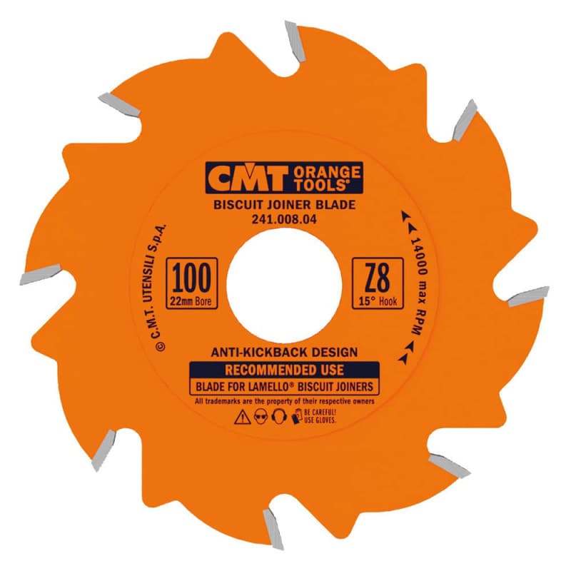 Lame Circulaire CMT Orange Tools 10,2 cm pour Fraiseuse à Rainurer