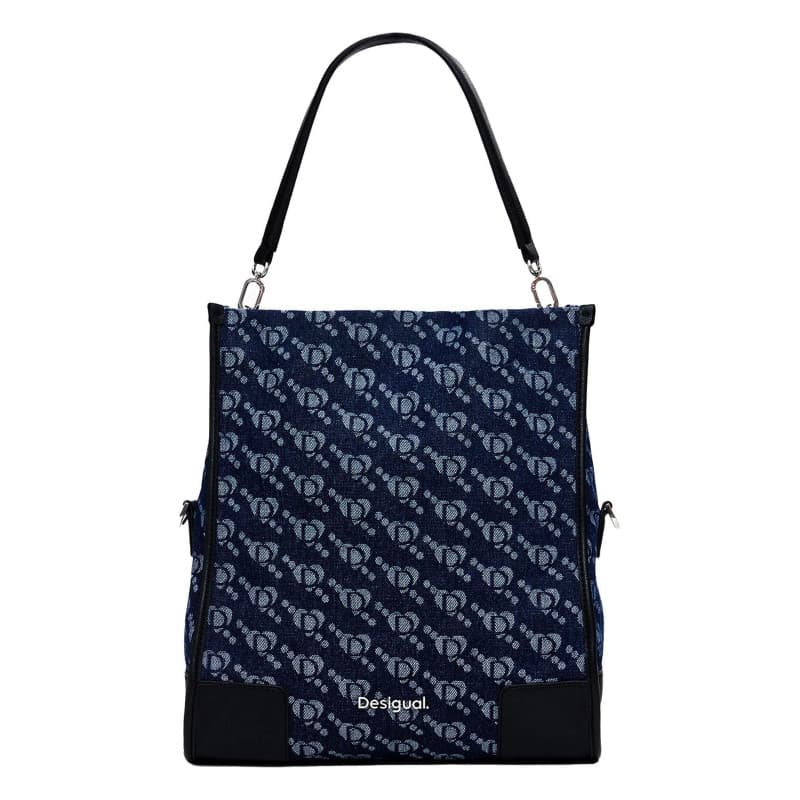 Sac à main Desigual Arco Loverty en denim bleu marine avec bandoulière amovible