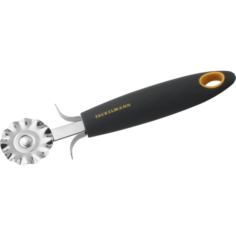 Roulette à Pâtisserie Fackelmann 18 cm en Inox avec Protection des Doigts
